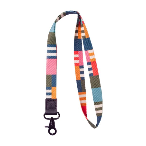 Multicolor Striped Thread Neck Lanyard